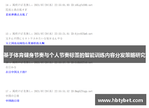 基于体育健身节奏与个人节奏标签的智能训练内容分发策略研究